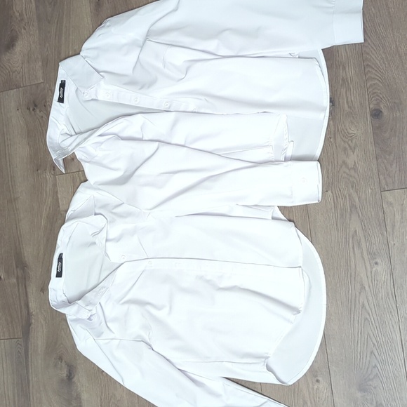 Menswear Style Tap Dance Costume: Brown White Bodysuit, Blouse, Pants, Vest - Picture 7 of 7